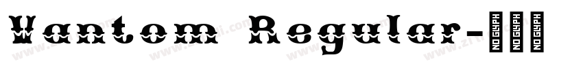 Vantom Regular字体转换